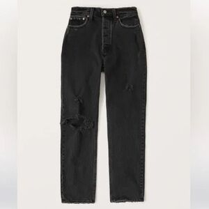 Abercrombie & Fitch - “The Mom” High Rise Black Wash